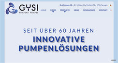 Desktop Screenshot of gysi-pumpen.ch